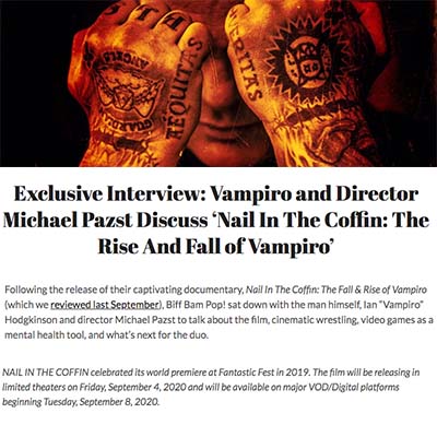 Exclusive Interview: Vampiro and Director Michael Pazst Discuss ‘Nail In The Coffin: The Rise And Fall of Vampiro’